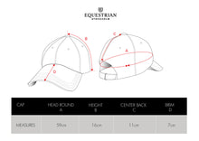 Load image into Gallery viewer, Equestrian Stockholm Cap - Navy White
