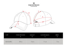Load image into Gallery viewer, Equestrian Stockholm Cap - White Blue Meadow
