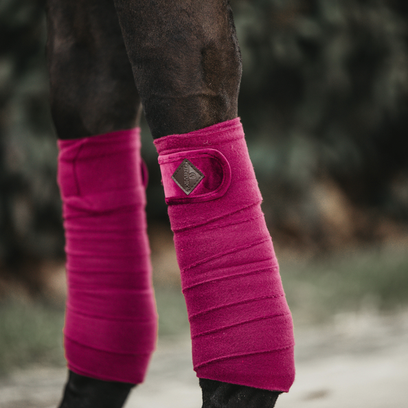 Kentucky Velvet Polar Fleece Bandages - Fuschia