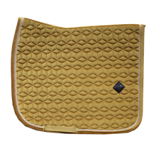 Load image into Gallery viewer, Kentucky Velvet Dressage Saddle Pads - Mustard
