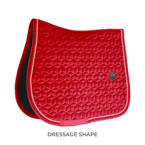 Kentucky Velvet Dressage Pad - Red