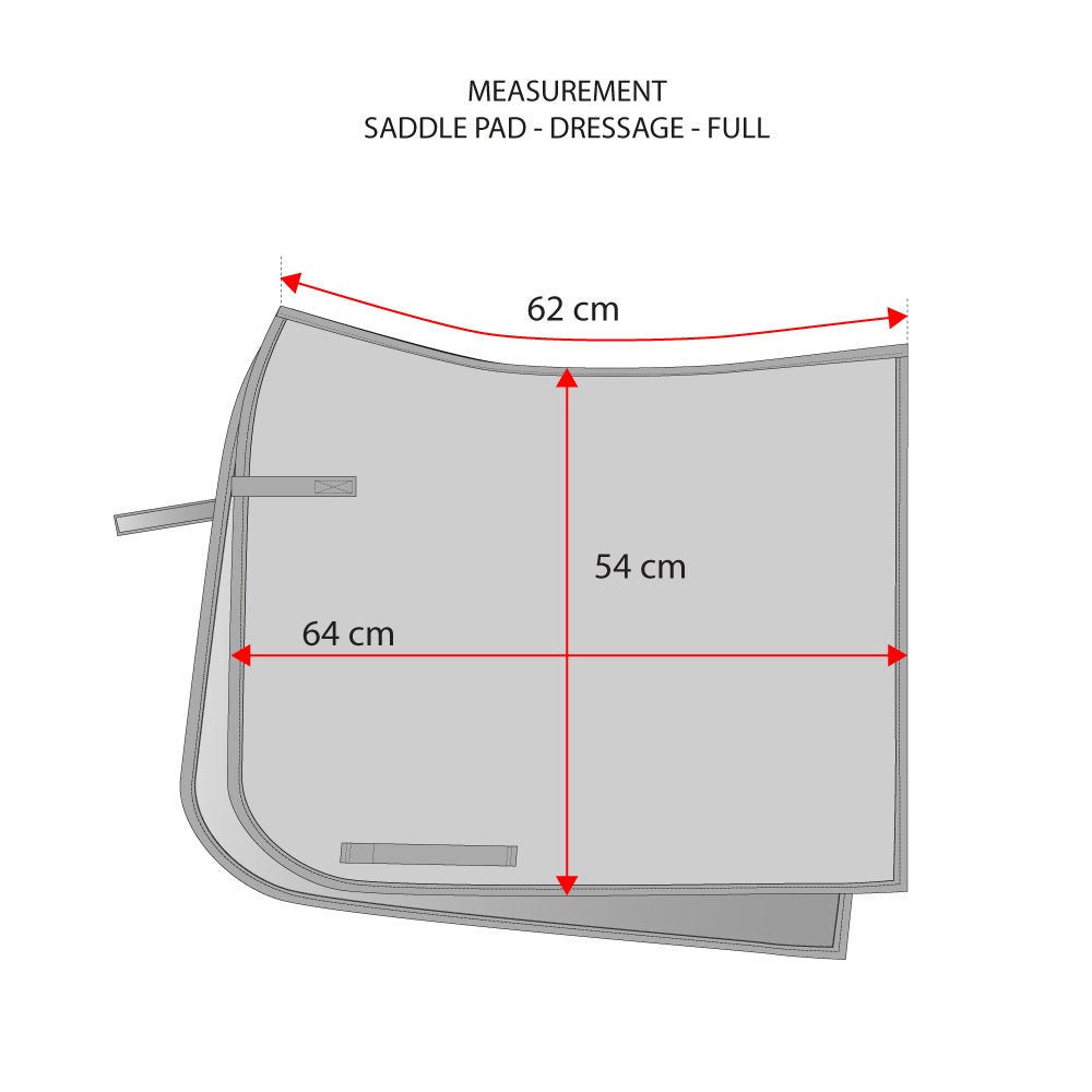 Equestrian Stockholm Dressage Pad - White Gold