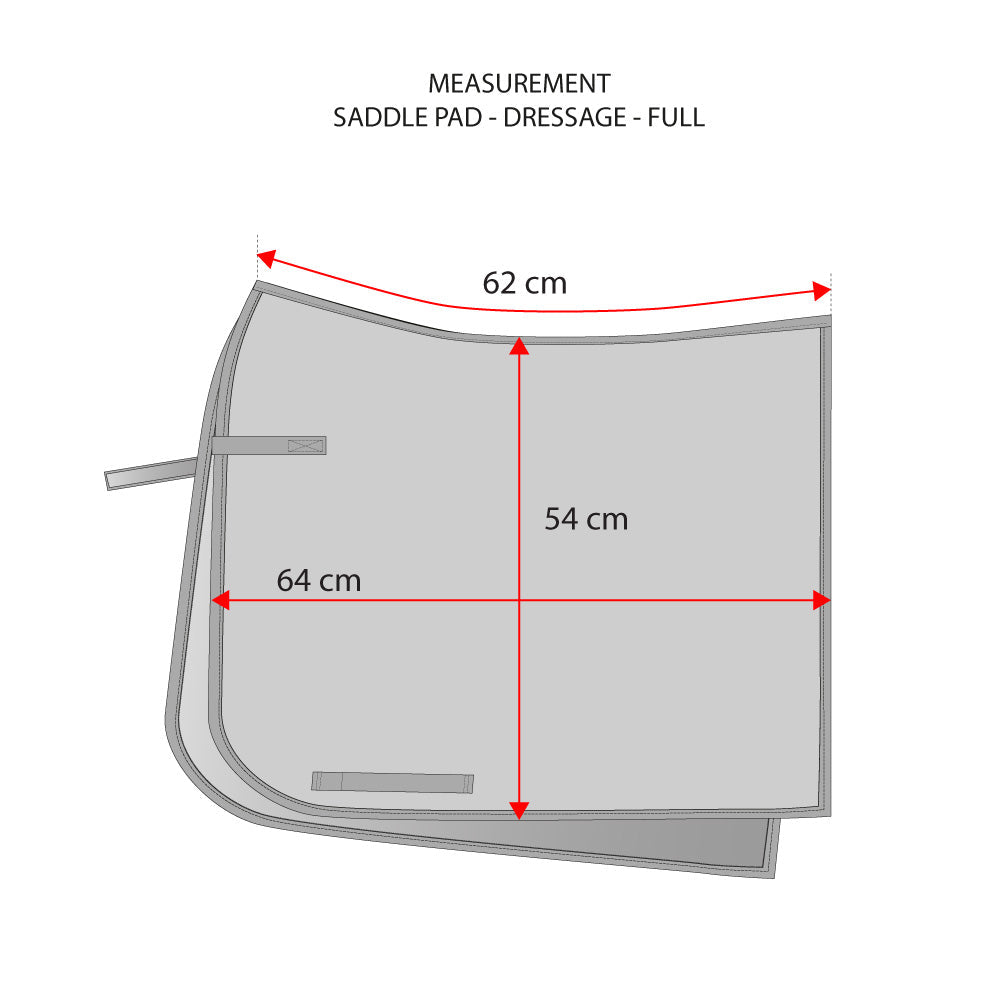 Equestrian Stockholm Dressage Pad - Black Raven