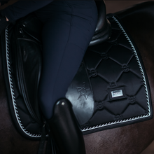Load image into Gallery viewer, Equestrian Stockholm Dressage Saddle Pad - Black Edition
