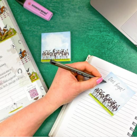 Emily Cole Post-Its - Cow Pony