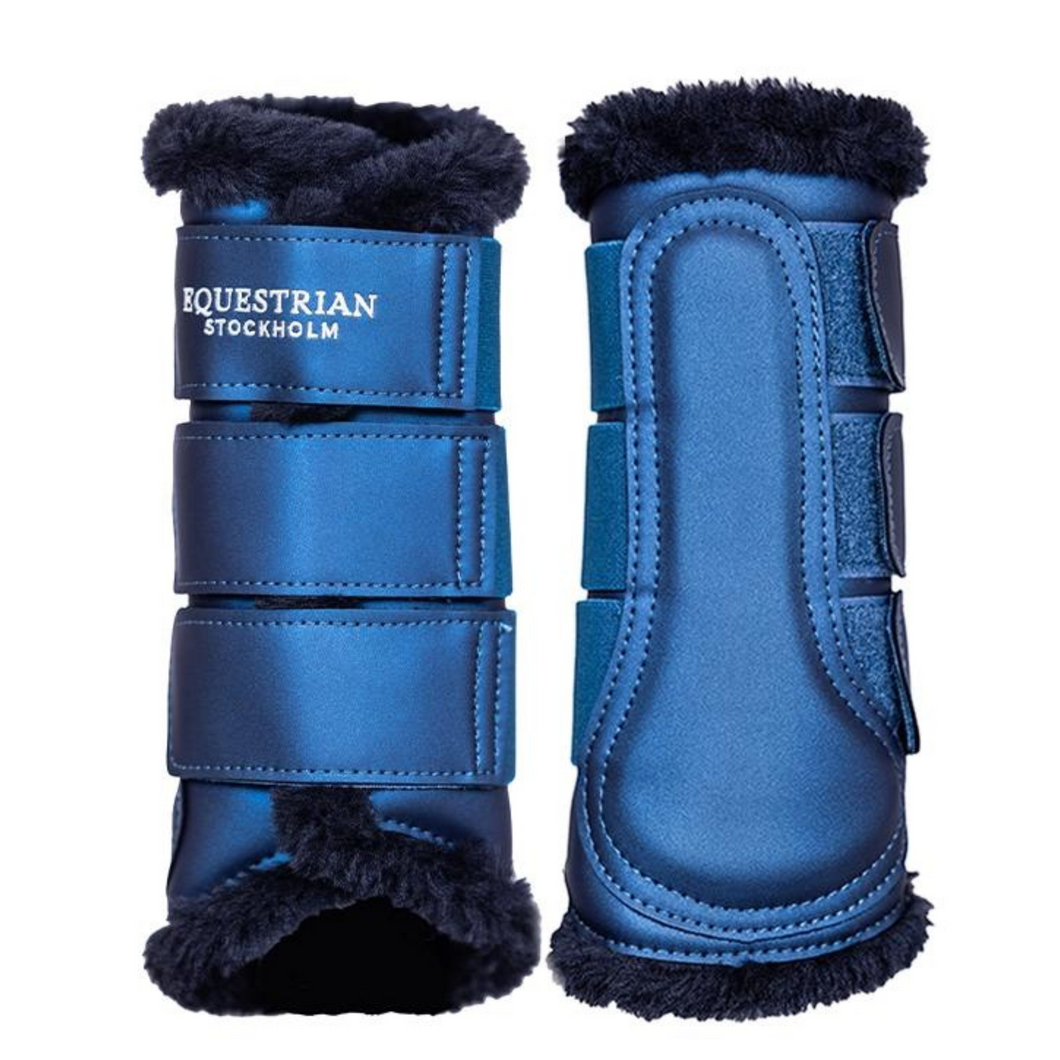 Equestrian Stockholm Brushing Boots - Meadow Blue