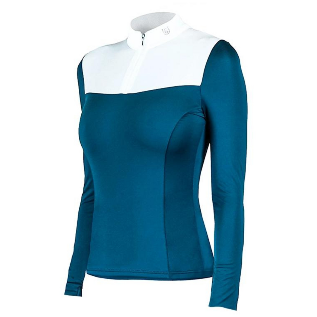 Equestrian Stockholm Light Breeze Top - Blue Meadow