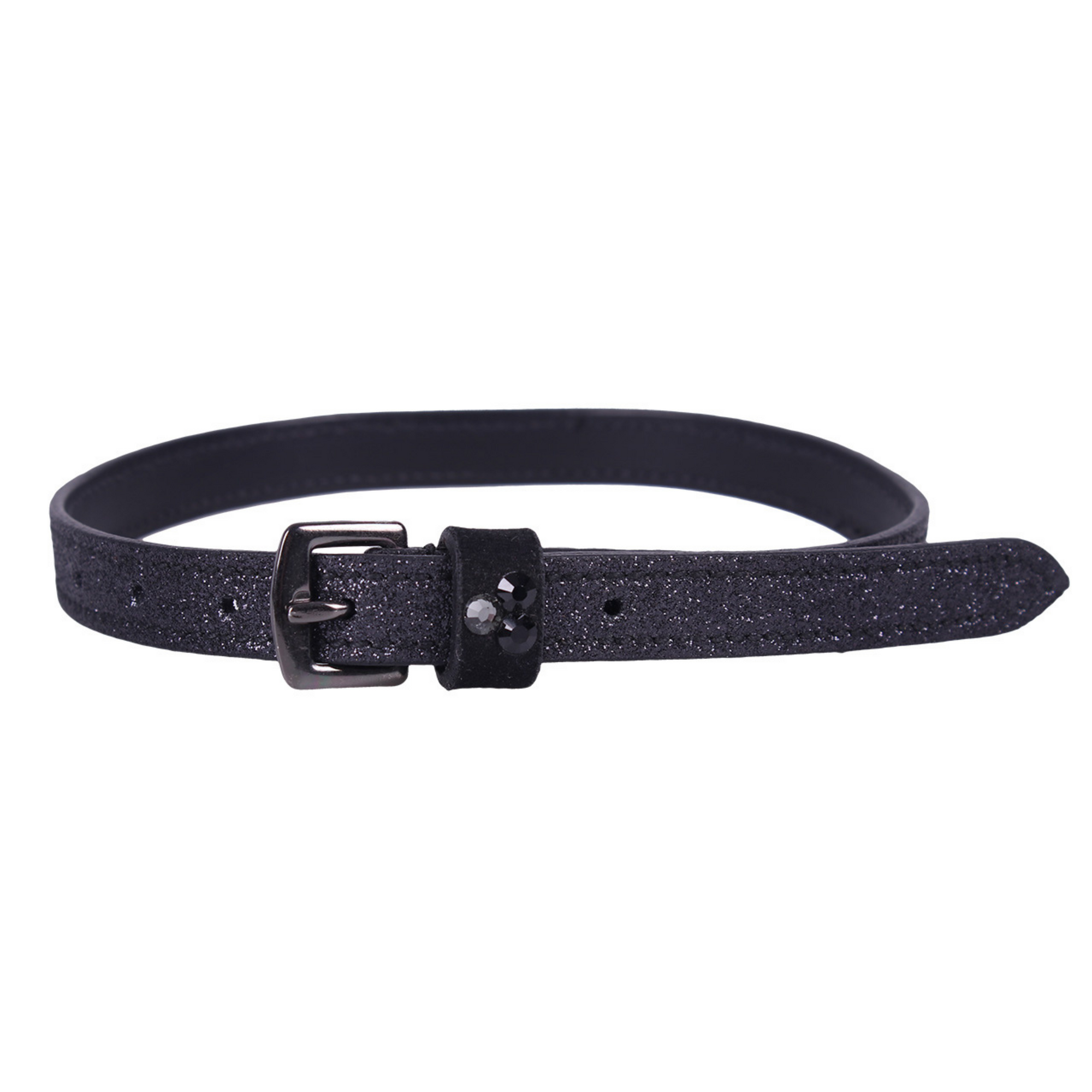 QHP Shimmer Leather Spur Straps