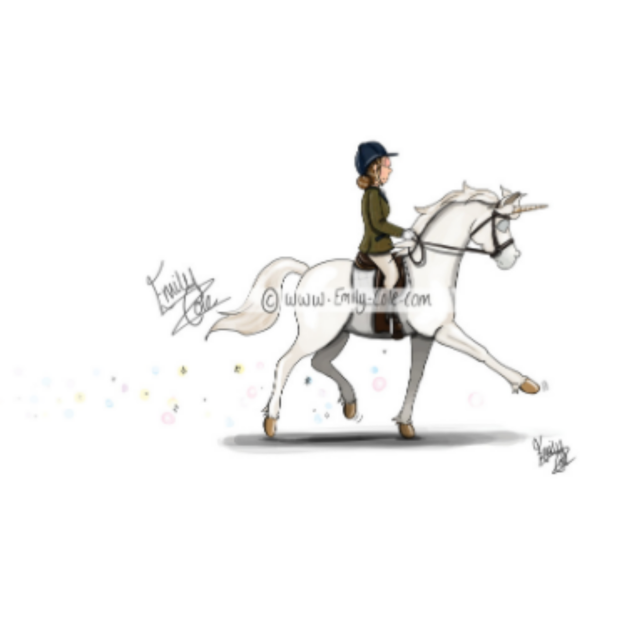 Emily Cole Greeting Cards - Unicorn