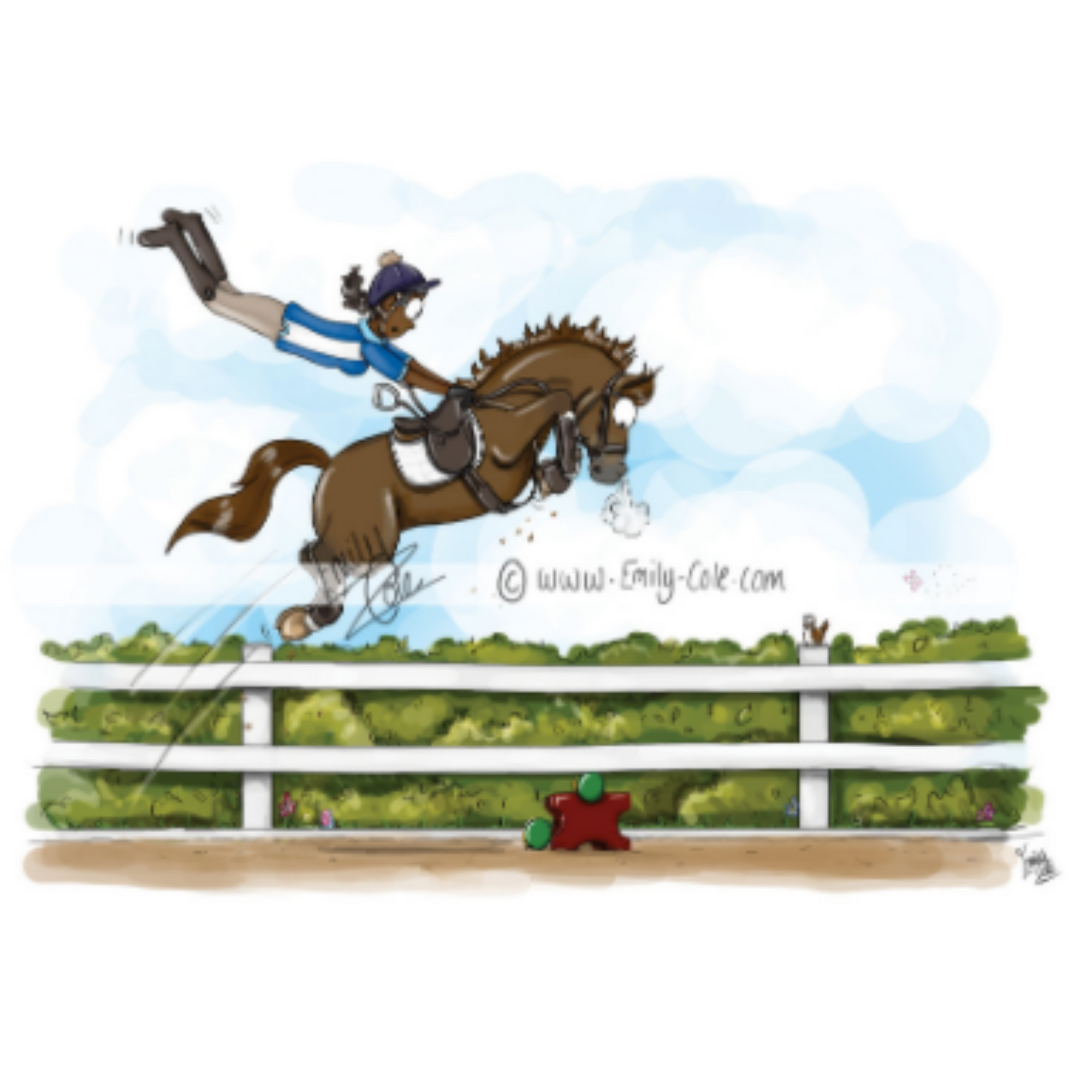 Emily Cole Greeting Cards - Giving It Some Room