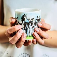 Load image into Gallery viewer, Emily Cole Fine Bone China Mugs - Cow Pony
