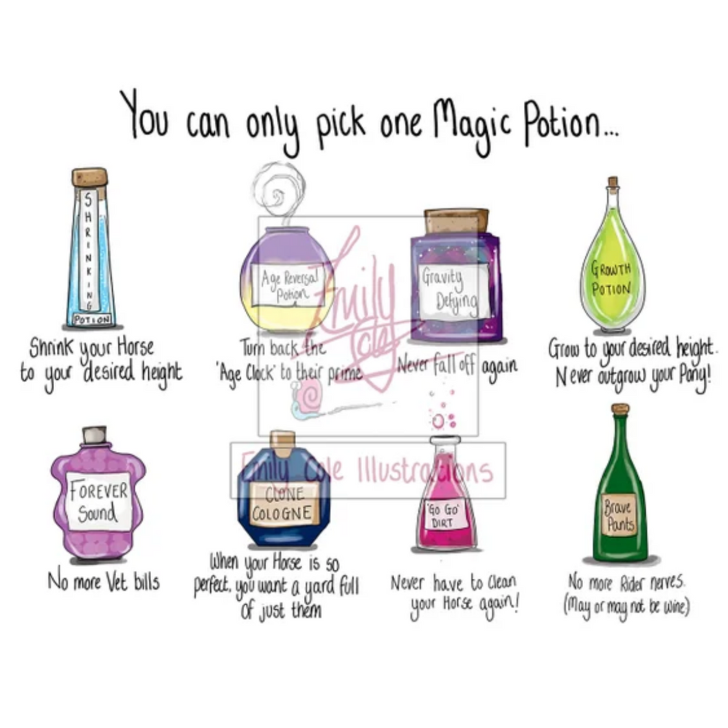 Emily Cole Greeting Cards - Magic Potions
