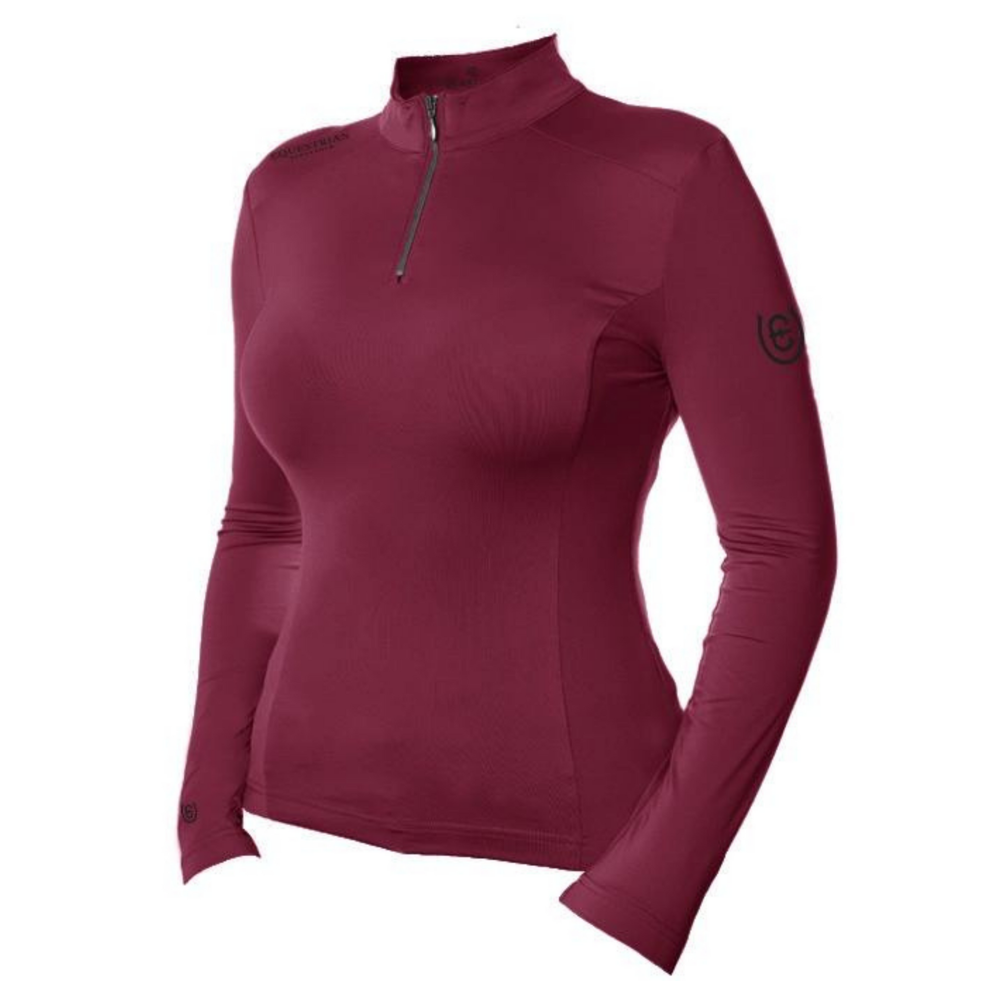 Equestrian Stockholm UV Protection Long Sleeve Top - Bordeaux