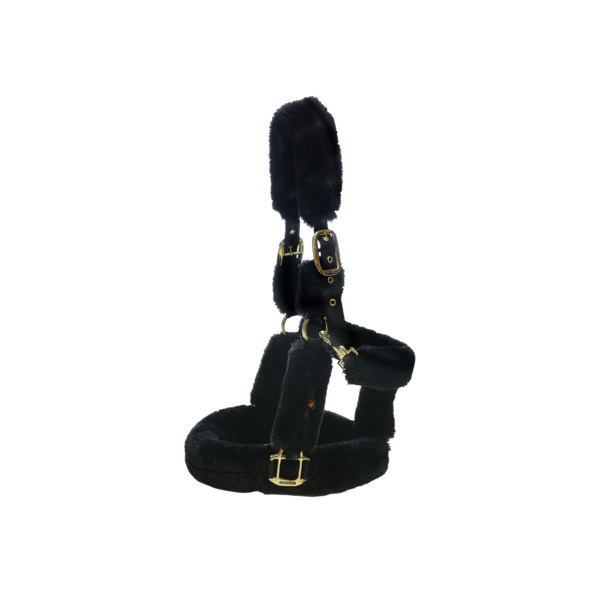 Kentucky Sheepskin Shipping Headcollar - Black