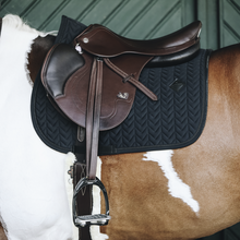 Load image into Gallery viewer, Kentucky Fishbone Quilt Jump Saddle Pad - Black
