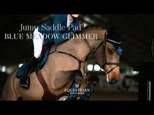 Load and play video in Gallery viewer, Equestrian Stockholm Jump Pad - Blue Meadow Glimmer
