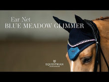 Load and play video in Gallery viewer, Equestrian Stockholm Ear Bonnet - Blue Meadow Glimmer
