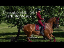 Load and play video in Gallery viewer, Equestrian Stockholm Dressage Pad - Dark Bordeaux
