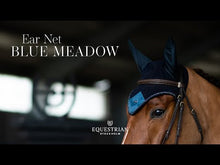 Load and play video in Gallery viewer, Equestrian Stockholm Ear Bonnet - Blue Meadow
