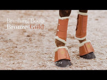 Load and play video in Gallery viewer, Equestrian Stockholm Brushing Boots - Bronze Gold
