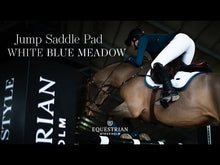 Load and play video in Gallery viewer, Equestrian Stockholm Jump Pad - White Blue Meadow
