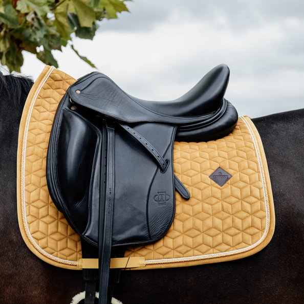 Kentucky Velvet Dressage Pad - Mustard
